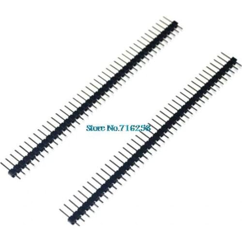 10pcs 40 Pin 1x40 Single Row Male 2.54 Breakable Pin Header Connector Strip for