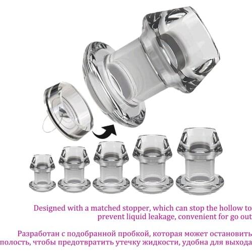 Sex Toys Peep Vagina Anus Dilation Hollow Butt Plug Dilator Expansion Enema Prostate Massager Intimate Dildo Goods For Adults 18