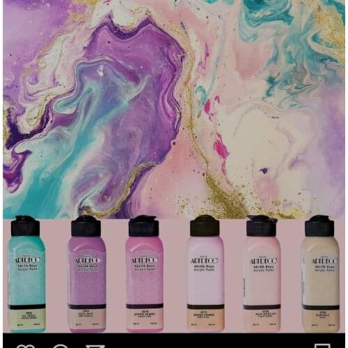 Artdeco Acrylic Paint 140 ml Wood Paint Textile Brightly Colored Art Supplies Fabric Hand Painted Wall Plaster airbrush paint