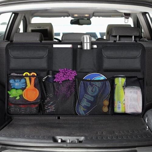 Car Foldable Trunk Storage Hanging Bag Car Organizer Multi-function Storage Seat Back Storage Bag Car Interior Accessories