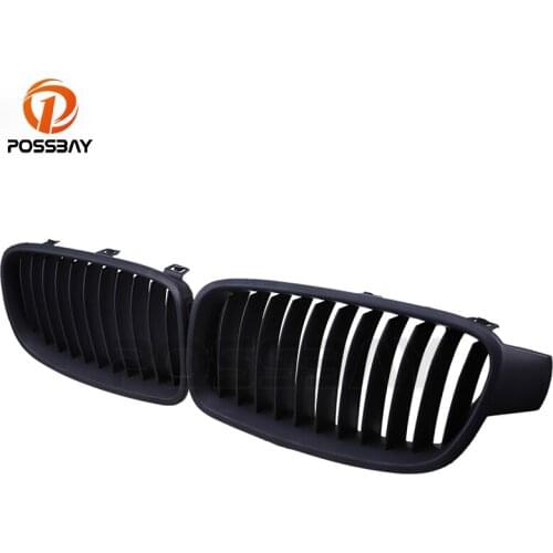 POSSBAY Car Auto Styling Front Racing Grills Decoration Fit for BMW 3-Series F30 Sedan 2012-2017 Matte Black Car Grille Grills