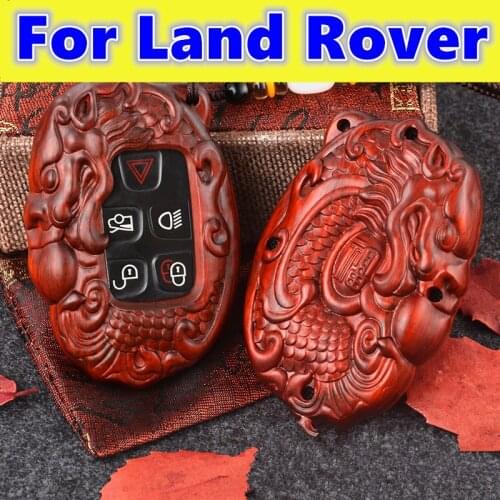 For Land Rover Range Rover evoque Discovery sport 4/5 Sports version 2019 Sandalwood car key shell key bag car accessories
