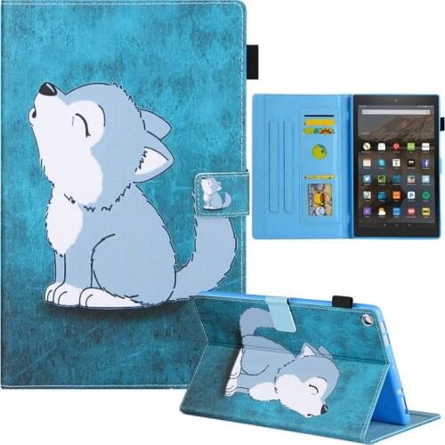 Kindle 8th generation case For Amazon Fire HD 8 2017 Capa Fire HD8 6th 7th 8th Gen Cover Funda 8" Flip Stand Silicone Shell