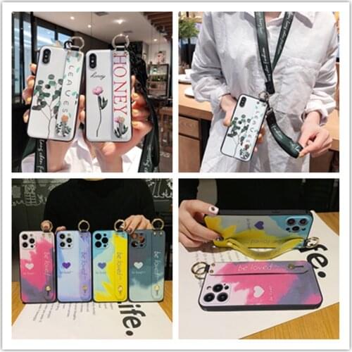 Neck Strap Case for Oppo Reno 4Z 5Z 5F 4 Lite SE 2Z 2F 2 F11 F17 F19 Pro RX17 Neo R17 Wrist Lanyard Holder Phone Cover Shell