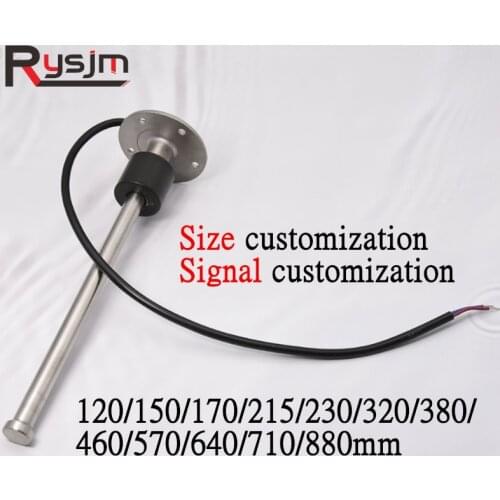 Size Customization 120/170/230/250/320MM Water level Sensor Fuel Sensors For water level meter Fuel Level Gauges 0-190/240-33ohm