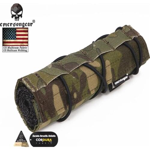 Emerson 7.1" 18cm Silencer Airsoft Suppressor Cover Mirage Heat Shield Sleeve EmersonGear Shooting Muffler Baffler Protec