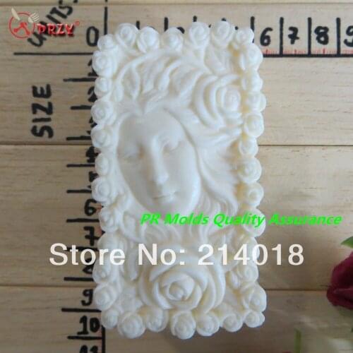 Soap Mold Fondant Cake Decoration Mold Wholesale Handmade Soap Mold Modelling Silicon NO.:SO391 Aroma Stone Moulds Rose Woman
