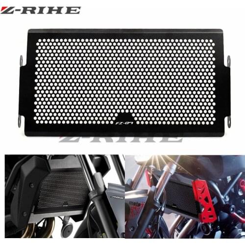 Fz 07 LOGO For Yamaha MT07 MT-07 FZ07 2014 2015 2016 motorcycle radiator protective cover Guards Radiator Grille Cover Protecter