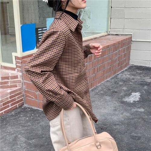 Блузки в клетку JO'S MAGIA BOX China At AliExpress