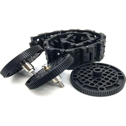 Rubber Track Drive Kit Plastic Bearing Wheel Drive Wheel TT Motor DIY Car Accessories