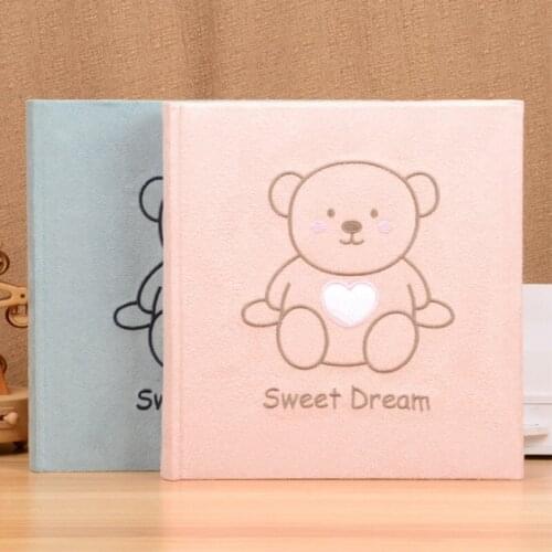 Cute Bear Photo Album 5 Inch Baby Growth Album DIY Handmade Cartoon Series Creative Family Album Creative Gifts