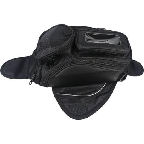 Multifunctional Motorcycle Fuel Bag Mobile Phone Navigation Tank Bag Magnetic Package With Fixed Straps Motorbike Oil Bag