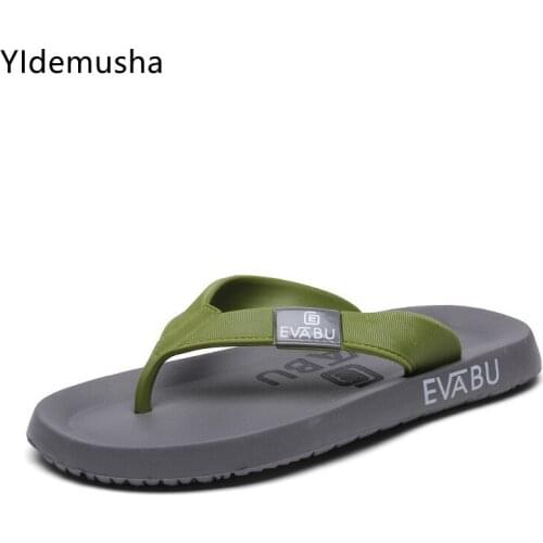 2021 New Summer Mens Slippers High Quality Beach Sandals Non-slip Zapatos Hombre Casual Shoes Slippers Wholesale Flip Flops