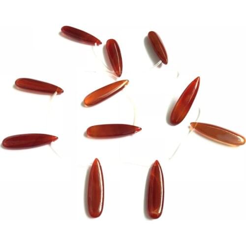 Wholesale 1 string Natural Red Carnelian Agates 10x36mm Smooth Pear Drop Beads,Natual Gem Stone Jewelry Loose Beads