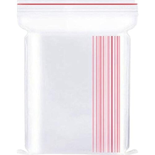 1000 Grip Seal Bags Resealable Clear Plastic Bags Pouches Thickening Durable Press Seal Bags ( 8 x 12 cm)