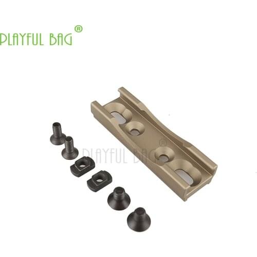 PB Playful bag Outdoor sport JiQu SMR rahg mlok handguard Flashlight mouse tail base CNC upgrade material Tactical CS toy QB48S