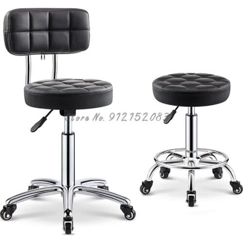 Barber shop chair barber shop stool rotating lifting pulley beauty stool large work stool makeup hair salon manicure stool