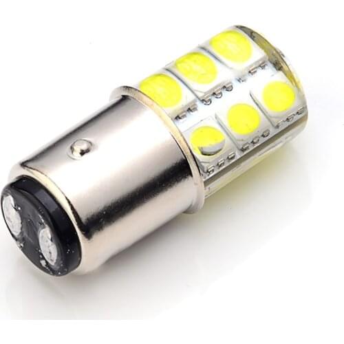 1x P21/5W LED 1157 Bay15d S25 12SMD 12V 130lm Silica gel Auto Car Motorcycle Brake Light Stop Parking DRL Lamp Red White Yellow