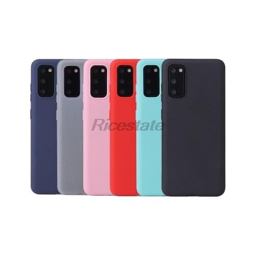 TPU For Samsung Galaxy A51 A71 S20 Ultra S10 Plus A01 A21 A31 A81 A91 A10 A20 A30 A40 A50 A70 E Solid Color Silicone Cover Case