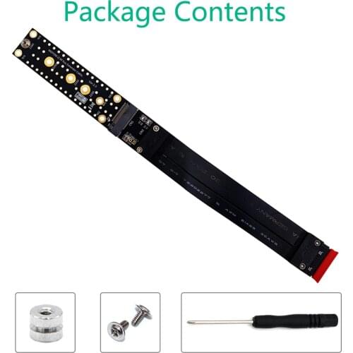 XT-XINTE M.2 M Key SSD Extension Cable 2242/2260/2280 Riser Extender Card Support PCI-E 3.0 4X Extension Cord