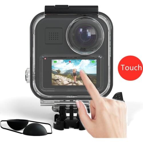 Touch Waterproof case for gopro max waterproof shell panoramic action camera diving protective box gopro max accessories