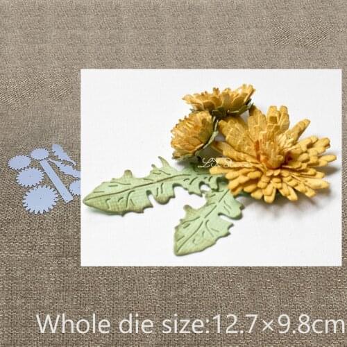 New Design Craft Metal Cutting Die die cuts flower leaves decoration scrapbook Album Paper Card Craft Embossing die cuts