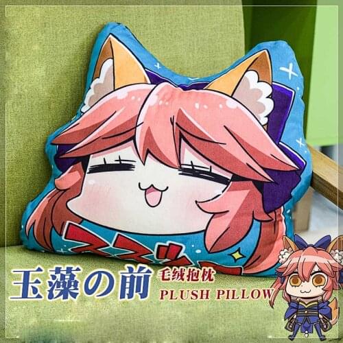 1pc Anime Fate/Grand Order FGO Tamamo no Mae Plush Doll Bed Pillow Cushion Stuffed Toy Cosplay Decor Gifts for Boy Girl Hot