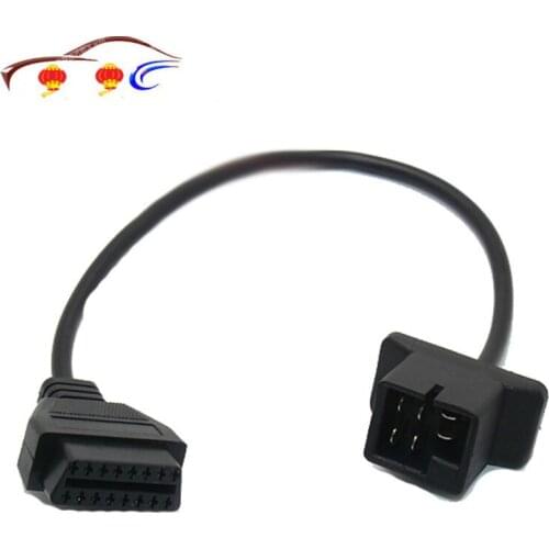 For Chrysler 6pin To 16pin Extension Cable Transfer Connector Obd Obd2 16 Pin Connector Obd2 Car Diagnostic Adapter