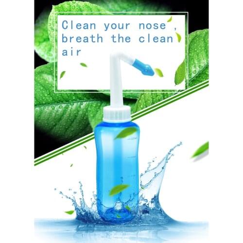 300ml Children Nasal Aspirator Neti Pot Nasal Wash Cleaner Nose Protector Cleans Moistens Child Adult Avoid Allergic Rhinitis