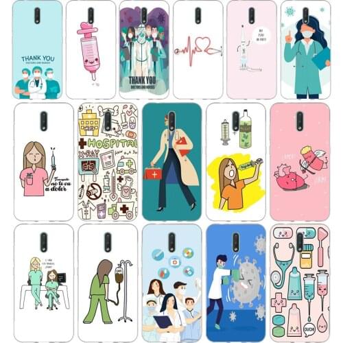 318Cartoon Medicine Nurse Doctor Dentist gift Soft Silicone Tpu Cover phone Case for Nokia 2.1 2.3 3 3.1 4.2 5 5.1 Plus 7.2 6 8