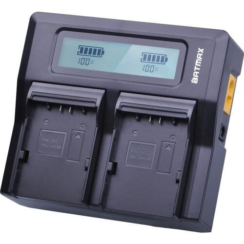 SSL-JVC50 SSL-JVC70 SSLJVC50 SSL JVC70 Camera Battery Rapid Dual Charger for JVC GY-HM600 GY-HM650 GY-LS300 GY-HMQ10 Camcorders