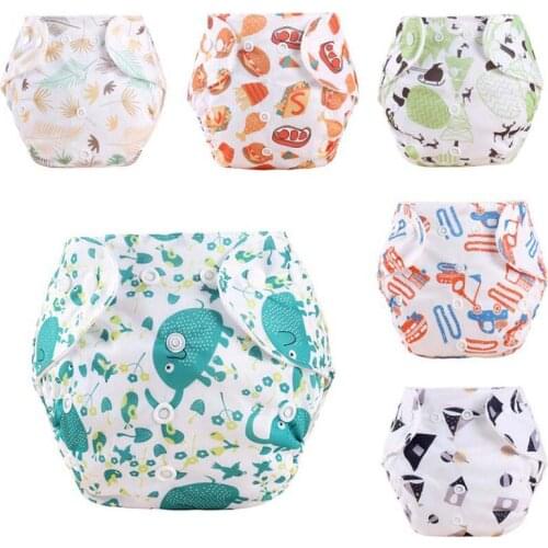 Ecological Reusable Cute Design Cheap Adjustable Baby Washable Cloth Diaper Waterproof Pant Underwear