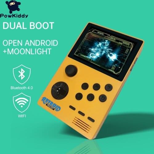 POWKIDDY Retroid Pocket 1 Retro Game Pocket Console 3.5-inch IPS Screen Android and Pandora Dual System Switching 3D Games