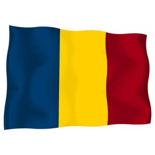 Hot Sell Sticker Decal Vinyl Decals National Flag Car Ensign Bumper Romania Stickers for Laptops, Office Supplies, Motorcycles