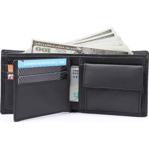2021 Brand Small Wallet Men Genuine Leather Wallets Male Clutch Bag Credit Card Holder Business Coin Purses High Quality Pocket
