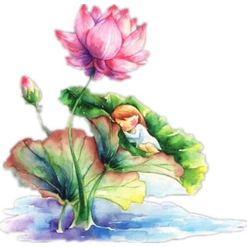 Patches Lotus Girl Transfert Thermique Vetement Clothes Stickers Stranger Things Appliques For Clothing Riverdale Biker Patch