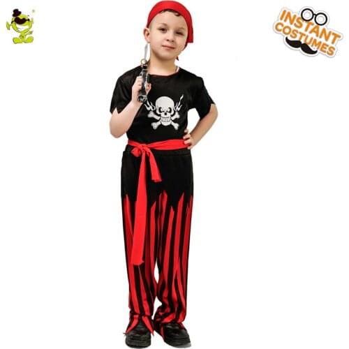 Boys Pirate Party Costumes Kids Cool Suit Halloween Pirates Costumes Christmas Halloween Party Costume