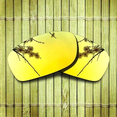 Polarized Replacement Lense For-Oakley Fives Squared Sunglasses Frame True Color Mirrored Coating - Yellow Options