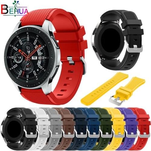 Sport Silicone Strap for Samsung Galaxy Watch 46mm Band Replace wrist bracelet straps for Samsung Gear S3 Classic/ Frontier Band