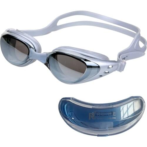 Wide Vision Anti UV Adjustable Length No Leaking Waterproof Eye Protect Non Fogging Adult With Storage Box Fashion Swim Goggle