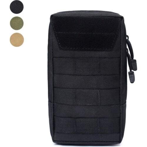 Tactical Molle Pouch Bag Utility EDC Pouch for Vest Backpack Belt Outdoor 1000D Hook and Loop Amphibious Medical bag Accessory