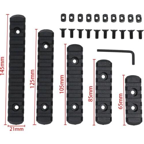 Tactical 5/7/9/11/13 Slots 21mm M-lok Picatinny Rail For Tactical AR15 Rifle Scope Mount Base Hunting Gun Accessories