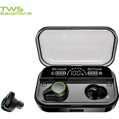 TWSearphone T10 Wireless Bluetooth Headphone 3500mAh LED Display earpiece Sport Running HD Stereo Headset Gaming Earbuds