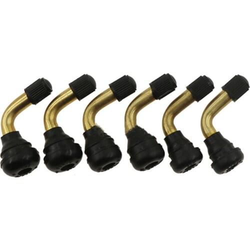 4PCs 90 Degree Rubber angle valve for tubeless tires, nipple for tubeless disc, wheel nipple (pvr50/pvr60/pvr70)