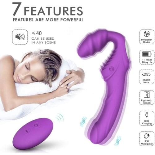 Vibrating Dildo Vibrator Rechargeable Wireless Remote Female Clit Stimulation Adult Sex Toys G-Spot Massager for Lesbian & Women