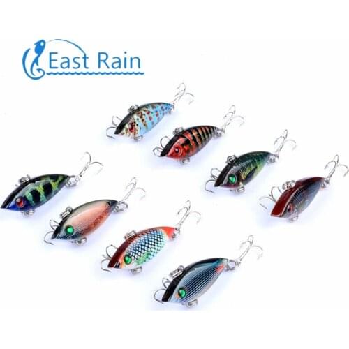 East Rain 4cm 2.7g 5pcs Painted All Range Bait Freshwater Saltwater Fishing Lure Sinking VIB Artificial Hard Bait Free Shipping