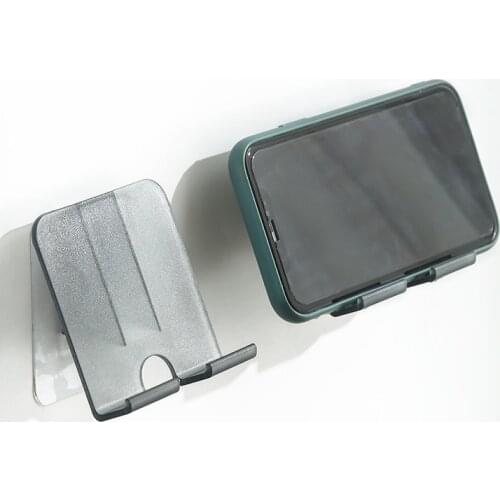 1Pcs 3Colors Multi-function Plastic Stan Bracket Hanging Holder Portable Wall Mount Cell Phone Hook for Household