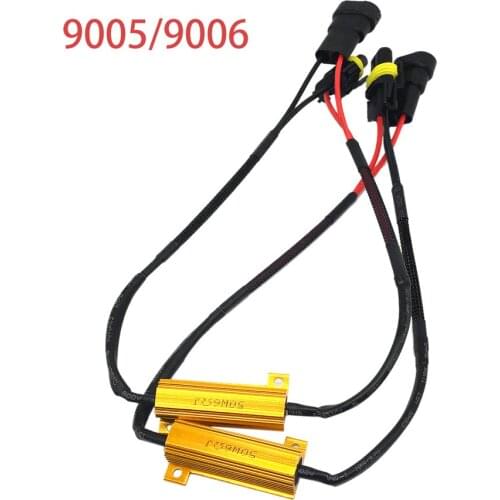 1Pc DC12V 50W Wiring Harness 9005 9006 Fog Light Wire LED Foglamp Line Cable Car Vehicle Modification Accessories