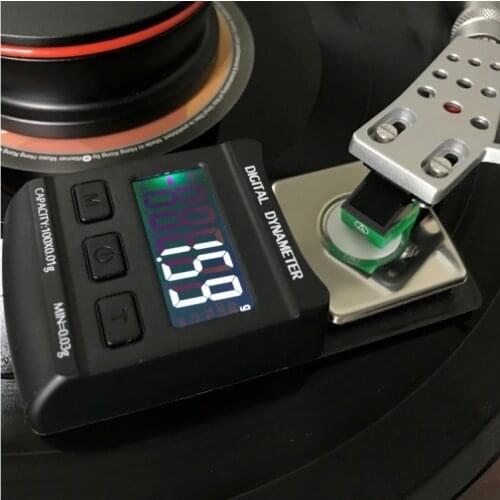 10g/0.01g LCD Digital Dynamomter Turntable Stylus Force Balance Gauge With Calibration Weight