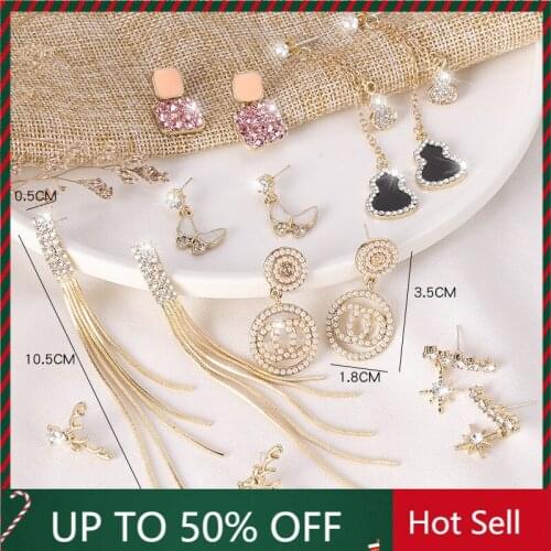 2021 New Needle Inlaid Earrings Female Dripping Flower Temperament Earrings for Women Fashion Jewelry